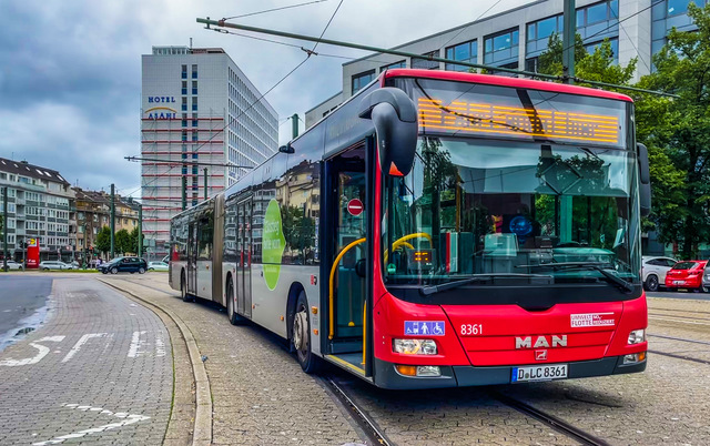 Foto van Rheinbahn MAN Lion's City G 8361 Gelede bus door_gemaakt svanpoppel