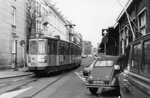 Foto van GVB 3G-Tram 623 Tram door Roel1953