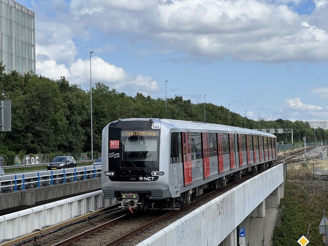 Foto van GVB M7 165 Metro door Stadsbus