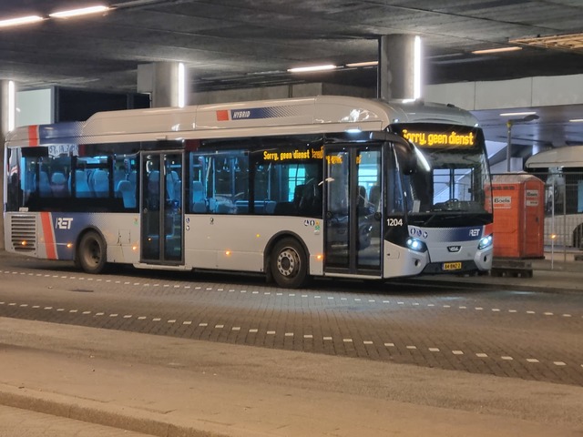 Foto van RET VDL Citea SLE-120 Hybrid 1204 Standaardbus door Tramspoor