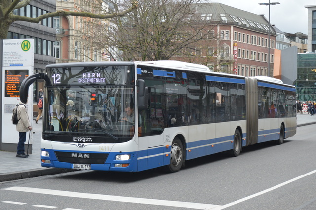 Foto van Langen MAN Lion's City G 1411 Gelede bus door_gemaakt wyke2207