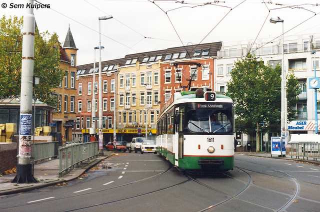 Foto van RET Rotterdamse Düwag GT8 1611 Tram door_gemaakt RW2014
