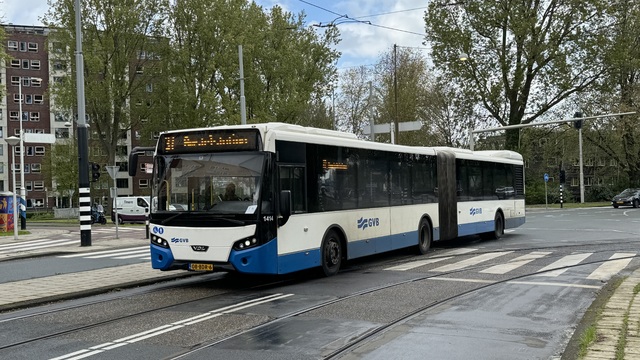 Foto van GVB VDL Citea SLFA-180 1414 Gelede bus door SteefAchterberg