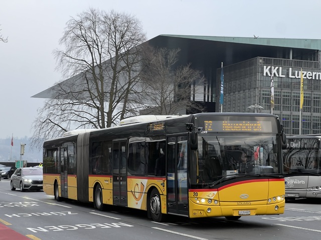 Foto van Postauto Solaris Urbino 18 10249 Gelede bus door_gemaakt Stadsbus