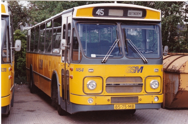 Foto van GSM DAF MB200 1454 Standaardbus door wyke2207