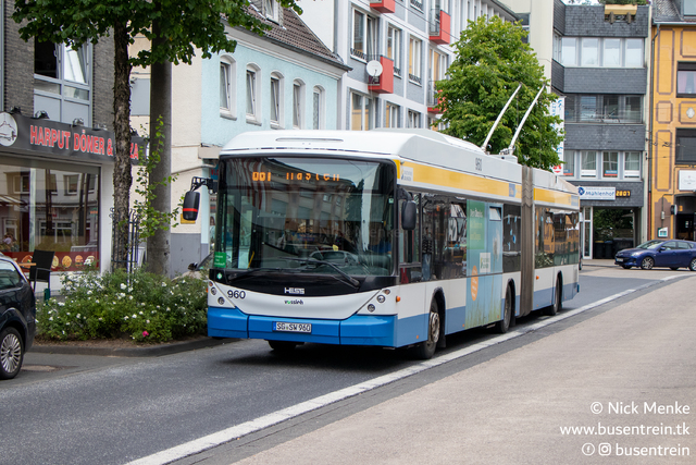 Foto van SWS Hess Swisstrolley 960 Gelede bus door Busentrein