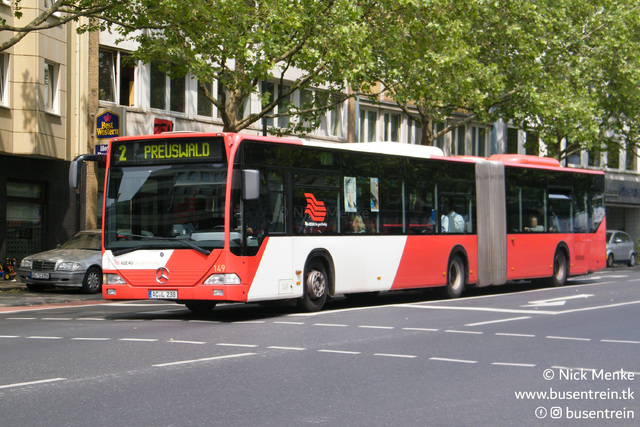 Foto van ASEAG Mercedes-Benz Citaro G 149 Gelede bus door Busentrein