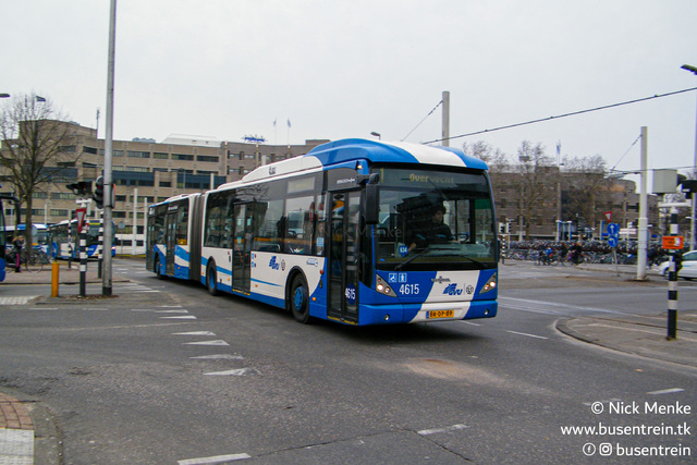 Foto van GVU Van Hool AG300 4615 Gelede bus door Busentrein