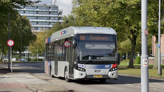 Foto van RET VDL Citea SLE-120 Hybrid 1252 Standaardbus door Stadsbus