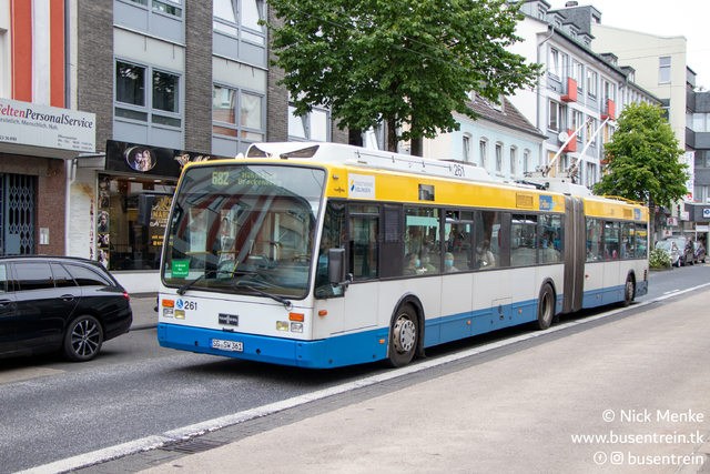 Foto van SWS Van Hool AG300T 261 Gelede bus door_gemaakt Busentrein