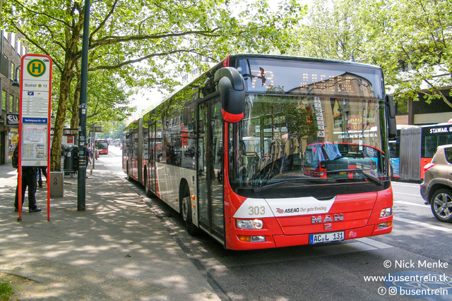 Foto van ASEAG MAN Lion's City G 303 Gelede bus door Busentrein