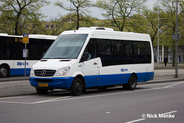 Foto van GVB Mercedes-Benz Sprinter City 19 Midibus door Busentrein