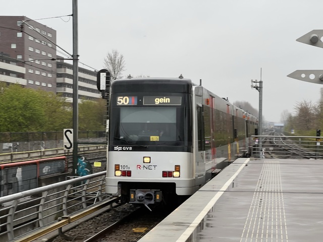 Foto van GVB S3/M4 101 Metro door Stadsbus