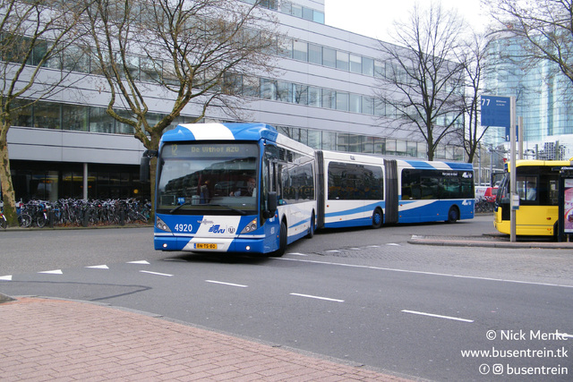 Foto van GVU Van Hool AGG300 4920 Dubbelgelede bus door_gemaakt Busentrein