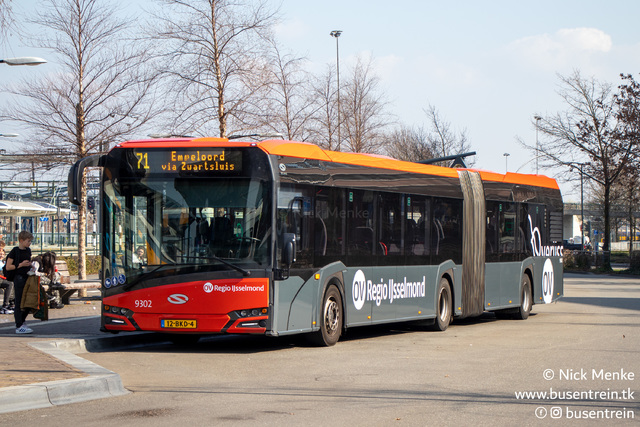 Foto van OVinIJ Solaris Urbino 18 9302 Gelede bus door_gemaakt Busentrein