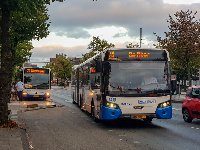 Foto van GVB VDL Citea SLFA-180 1414 Gelede bus door TrainspotterAmsterdam