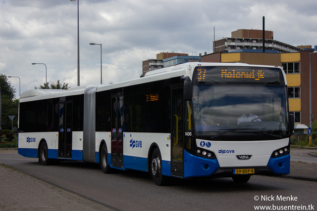 Foto van GVB VDL Citea SLFA-180 1406 Gelede bus door_gemaakt Busentrein