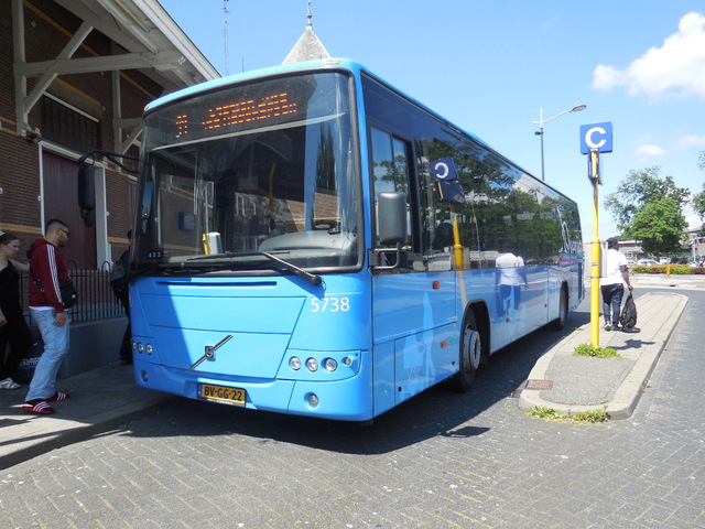 Foto van OVinIJ Volvo 8700 RLE 5738 Standaardbus door Stadsbus
