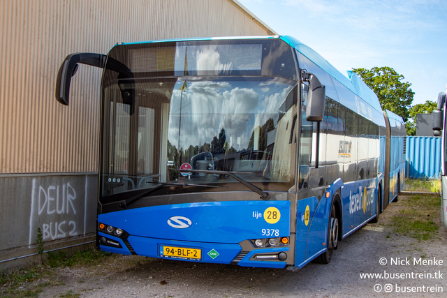 Foto van CXX Solaris Urbino 18 CNG 9378 Gelede bus door_gemaakt Busentrein