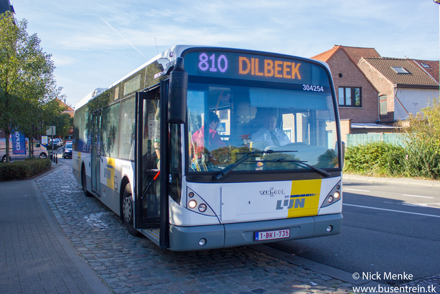 Foto van DeLijn Van Hool A360 H 304254 Standaardbus door Busentrein