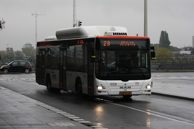 Foto van HTM MAN Lion's City CNG 1028 Standaardbus door_gemaakt Tramspoor