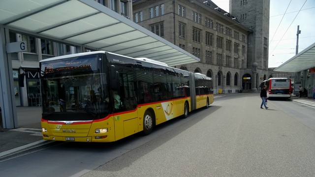 Foto van Postauto MAN Lion's City G 10450 Gelede bus door_gemaakt Jossevb
