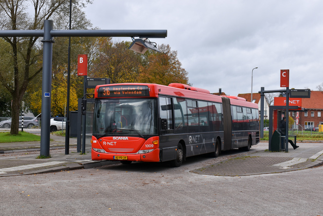 Foto van EBS Scania OmniLink G 1009 Gelede bus door NLRail