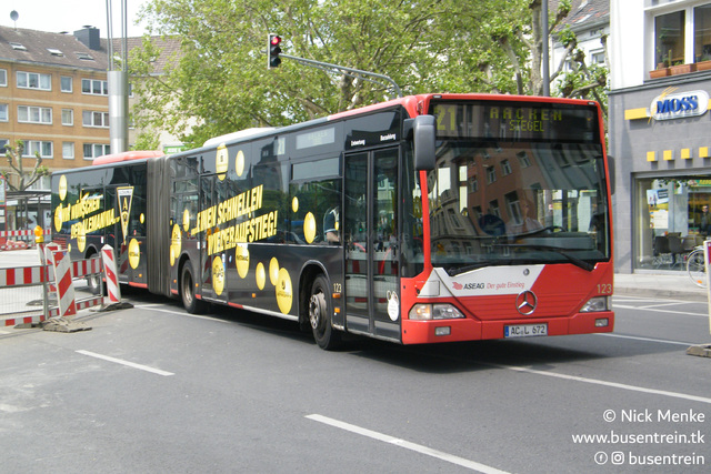 Foto van ASEAG Mercedes-Benz Citaro G 123 Gelede bus door Busentrein