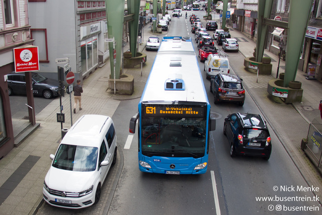 Foto van WSW Mercedes-Benz Citaro G 1770 Gelede bus door Busentrein