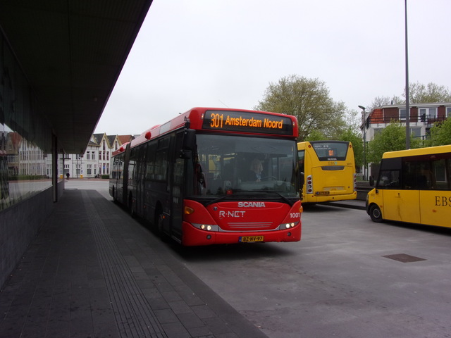 Foto van EBS Scania OmniLink G 1001 Gelede bus door_gemaakt Lijn45