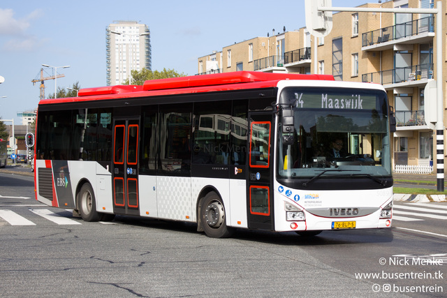 Foto van EBS Iveco Crossway LE CNG (12mtr) 5089 Standaardbus door Busentrein