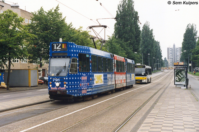 Foto van GVB 9- & 10G-tram 791 Tram door_gemaakt RW2014