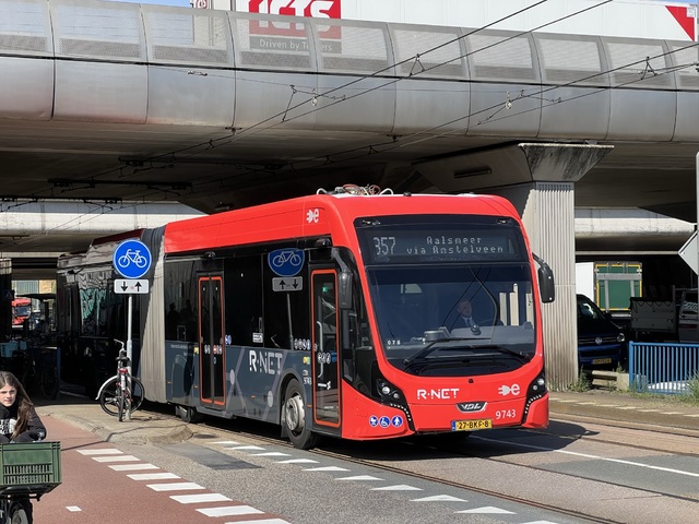 Foto van CXX VDL Citea SLFA-181 Electric 9743 Gelede bus door Stadsbus