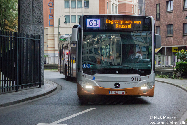 Foto van MIVB Mercedes-Benz Citaro G 9110 Gelede bus door_gemaakt Busentrein