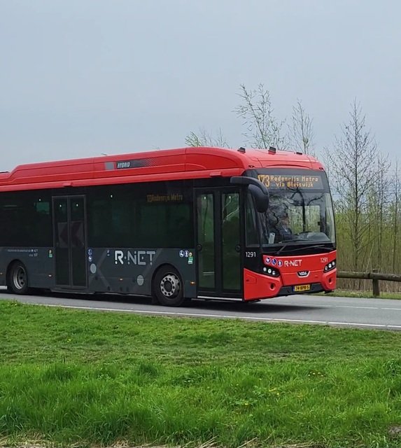Foto van RET VDL Citea SLE-120 Hybrid 1291 Standaardbus door OVspoter-Lansingerland
