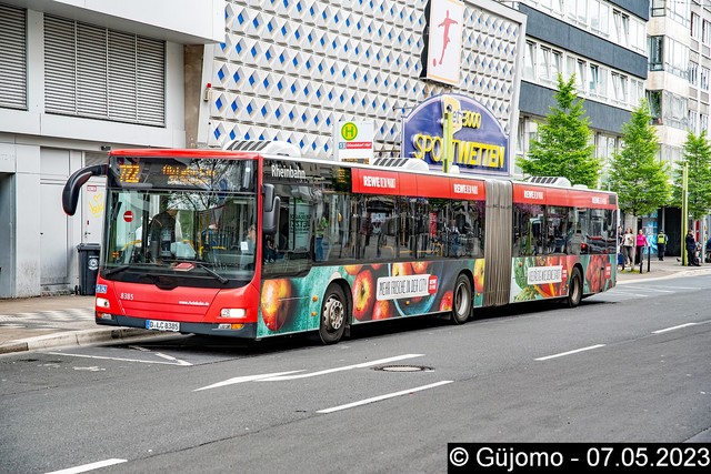 Foto van Rheinbahn MAN Lion's City G 8385 Gelede bus door Guejomo