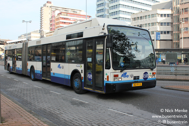 Foto van GVU Van Hool AG300 LPG 4585 Gelede bus door_gemaakt Busentrein
