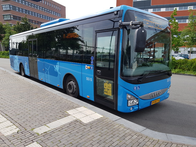 Foto van OVinIJ Iveco Crossway LE (12mtr) 5515 Standaardbus door_gemaakt treinspotter-Dordrecht-zuid