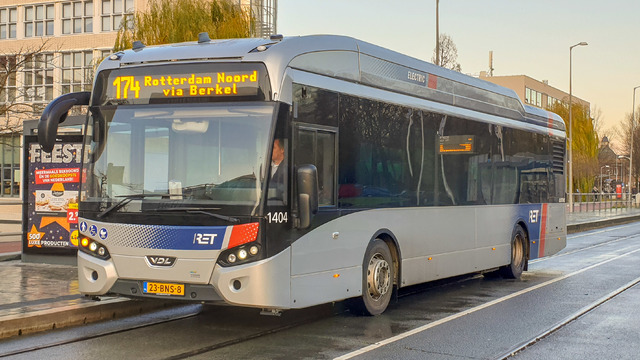 Foto van RET VDL Citea SLF-120 Electric 1404 Standaardbus door MetroRET