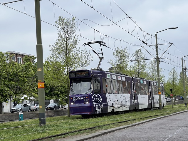 Foto van HTM GTL8 3137 Tram door Stadsbus