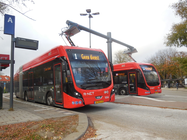 Foto van EBS VDL Citea SLFA-181 Electric 1034 Gelede bus door_gemaakt Stadsbus