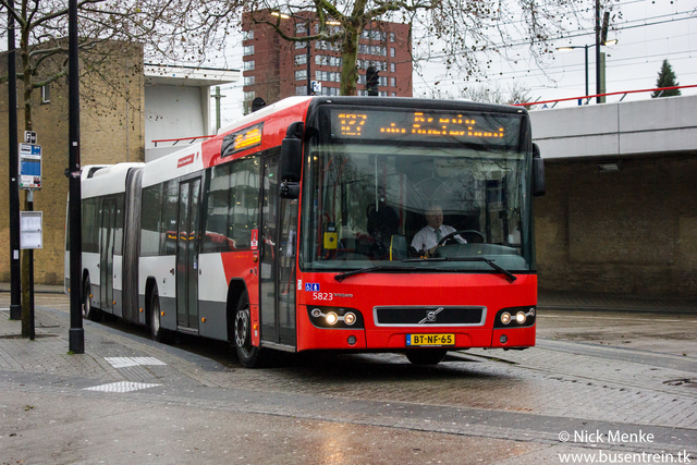 Foto van VEO Volvo 7700A 5823 Gelede bus door_gemaakt Busentrein