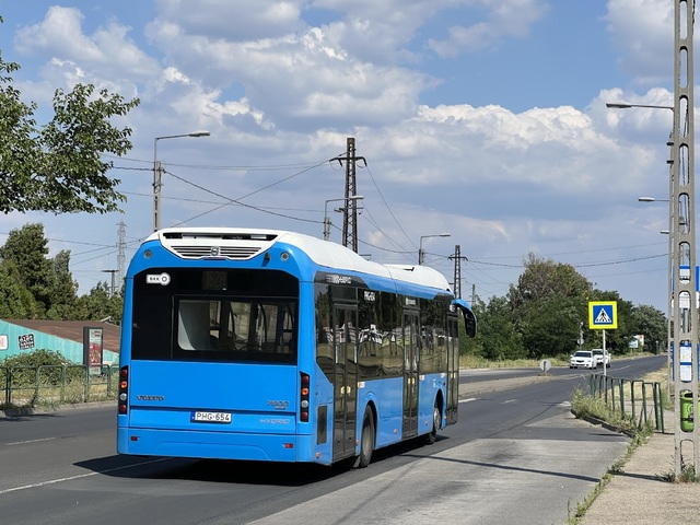 Foto van BKK Volvo 7900 Hybrid 654 Standaardbus door Stadsbus