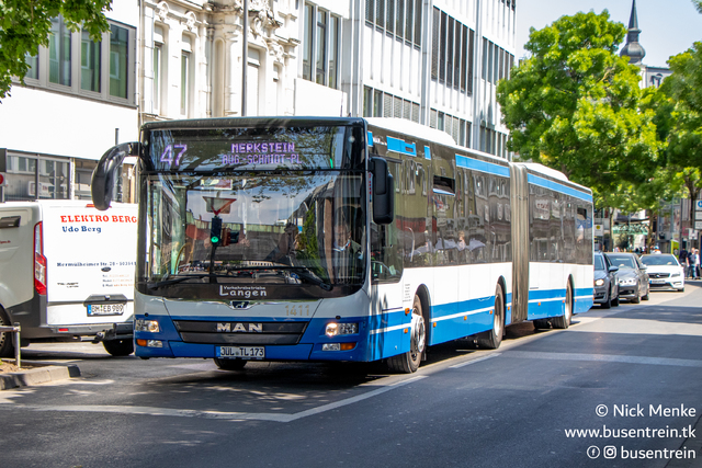 Foto van Langen MAN Lion's City G 1411 Gelede bus door_gemaakt Busentrein