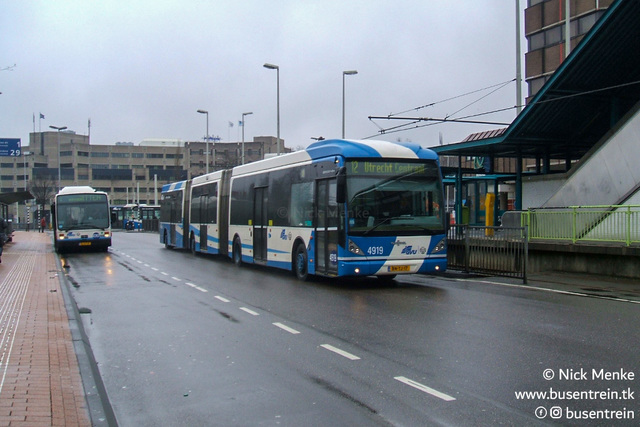 Foto van GVU Van Hool AGG300 4919 Dubbelgelede bus door Busentrein