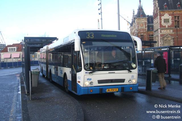 Foto van GVB Berkhof Jonckheer G 452 Gelede bus door Busentrein