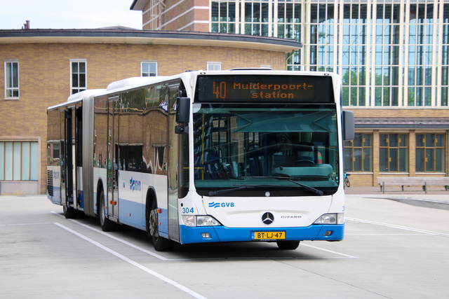 Foto van GVB Mercedes-Benz Citaro G 304 Gelede bus door TrainspotterAmsterdam