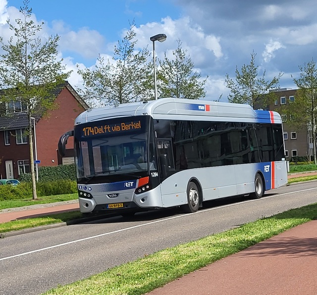 Foto van RET VDL Citea SLE-120 Hybrid 1284 Standaardbus door OVspoter-Lansingerland