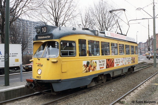 Foto van HTM Haagse PCC 1102 Tram door RW2014
