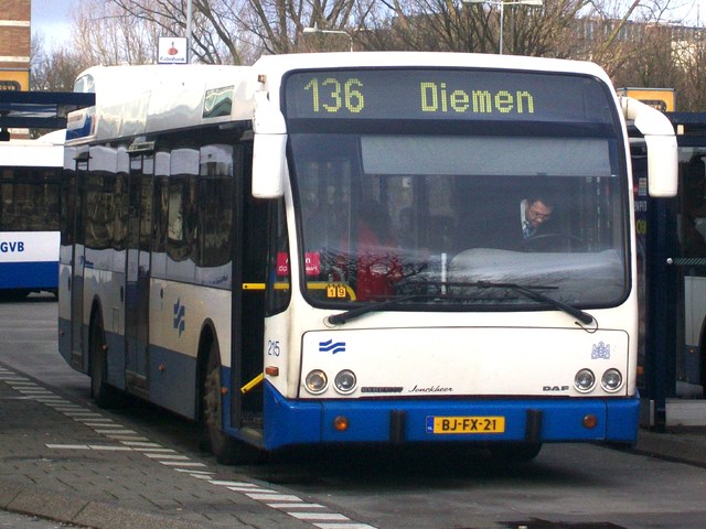 Foto van GVB Berkhof Jonckheer 215 Standaardbus door wyke2207